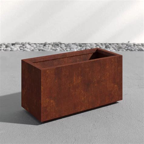 maineville metal planter box|An Ode to Corten Steel Planters .